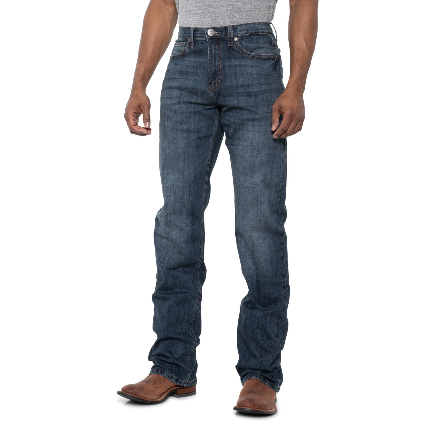 

Джинсы Wrangler 20X No. 33 Extreme Relaxed Fit Jeans - Straight Leg (For Big and Tall Men) Surf Spray, 30W 32L