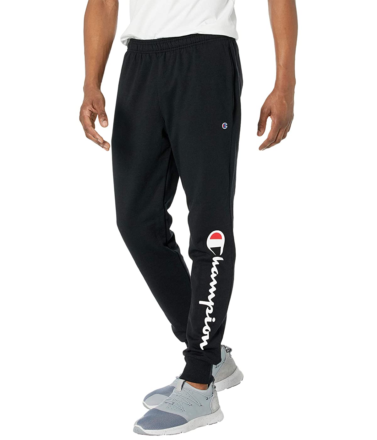 

Брюки спортивные Champion Powerblend Graphic Joggers Black,  (44, Брюки спортивные Champion Powerblend Graphic Joggers Black, S (44)