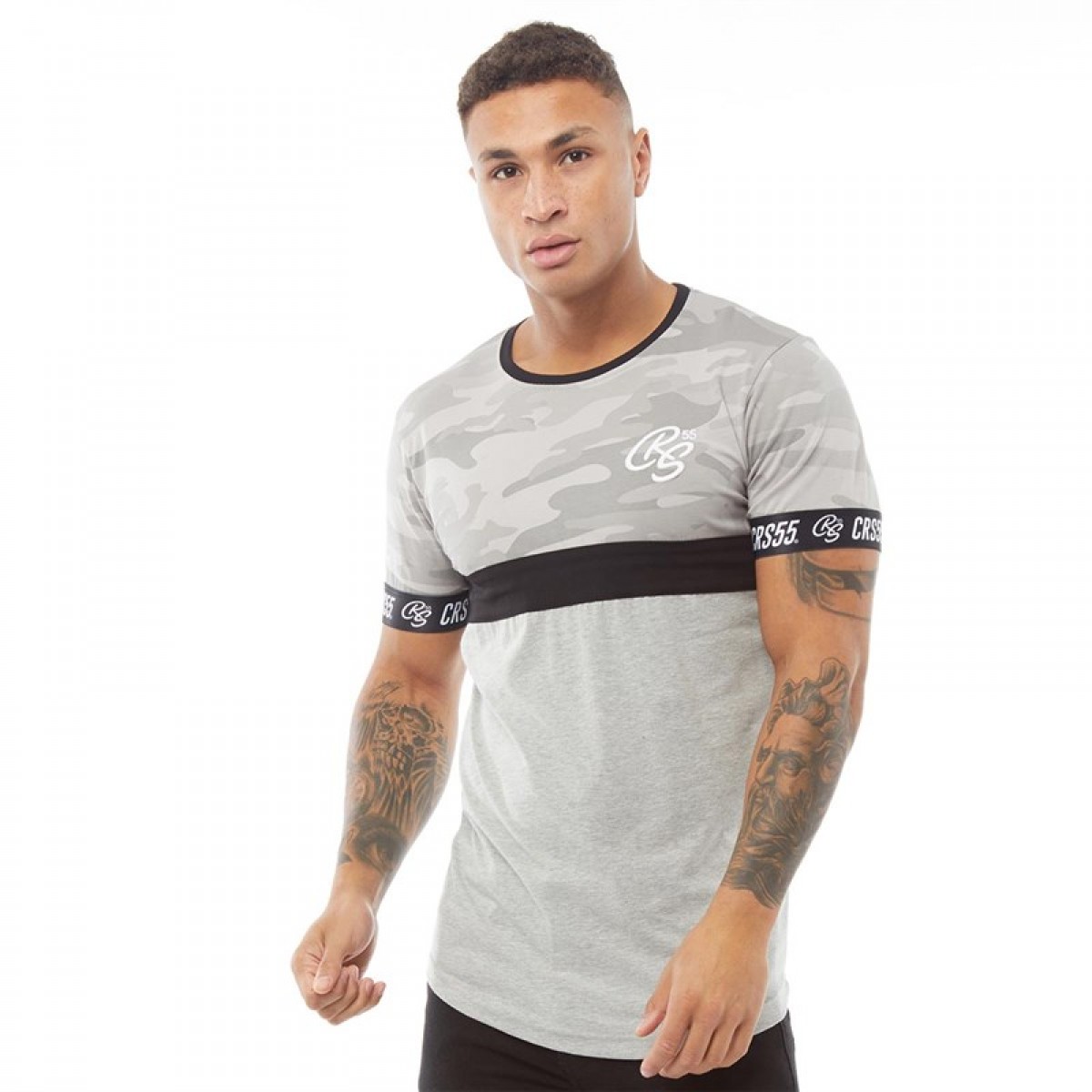 

Футболка Crosshatch Youneek CRS55 Camo Upper Black Camo Grey Camo, XXL (52)