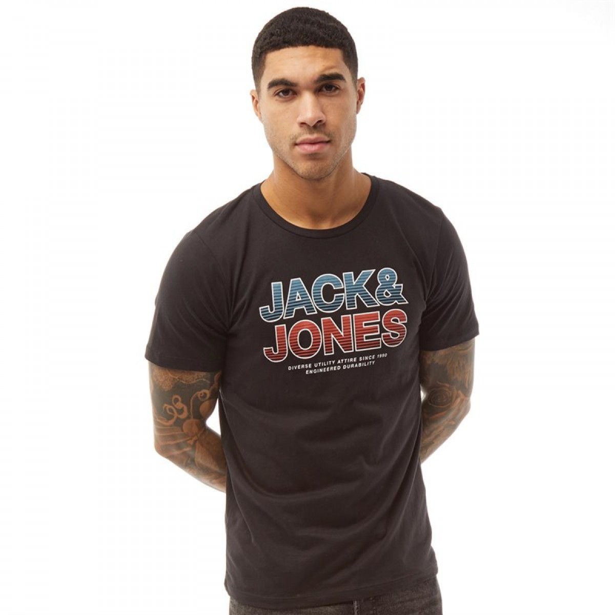 

Футболка JACK AND JONES Sense Neck Black Black, S (44)