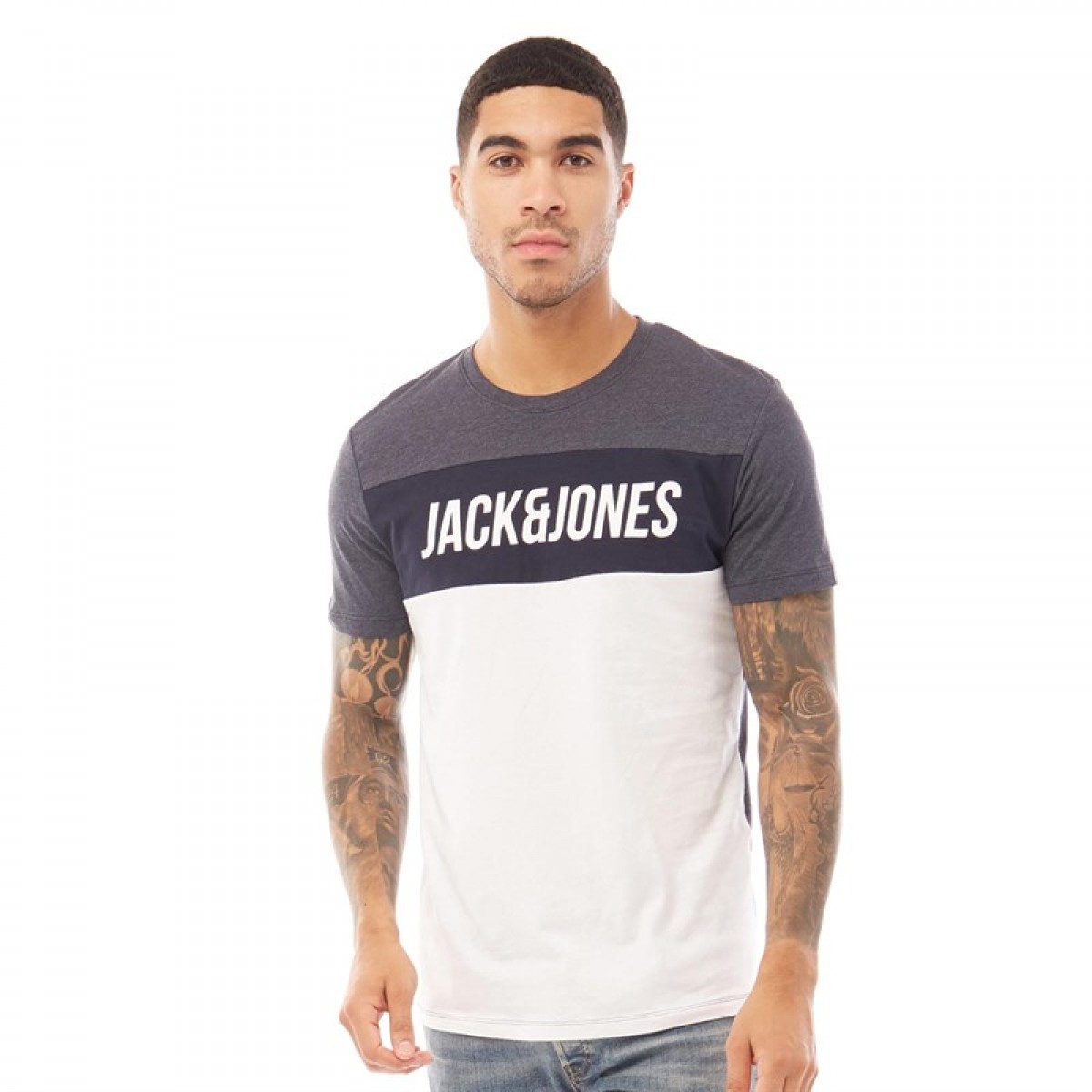 

Футболка JACK AND JONES Temp Optic White White, XS (42)