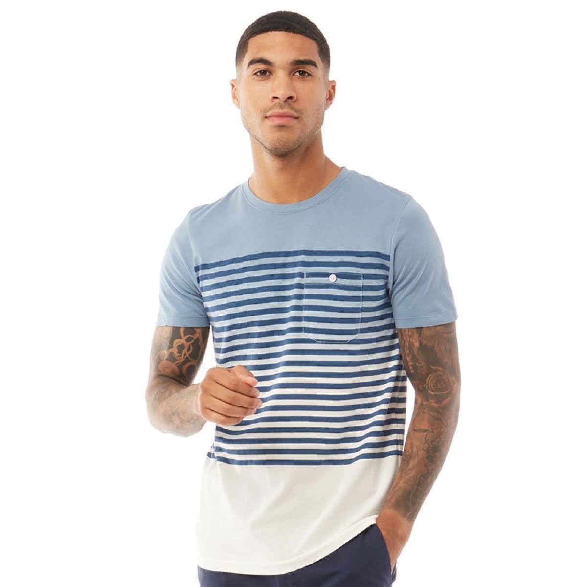 

Футболка JACK AND JONES Grade Neck Ashley Blue White, S (44)