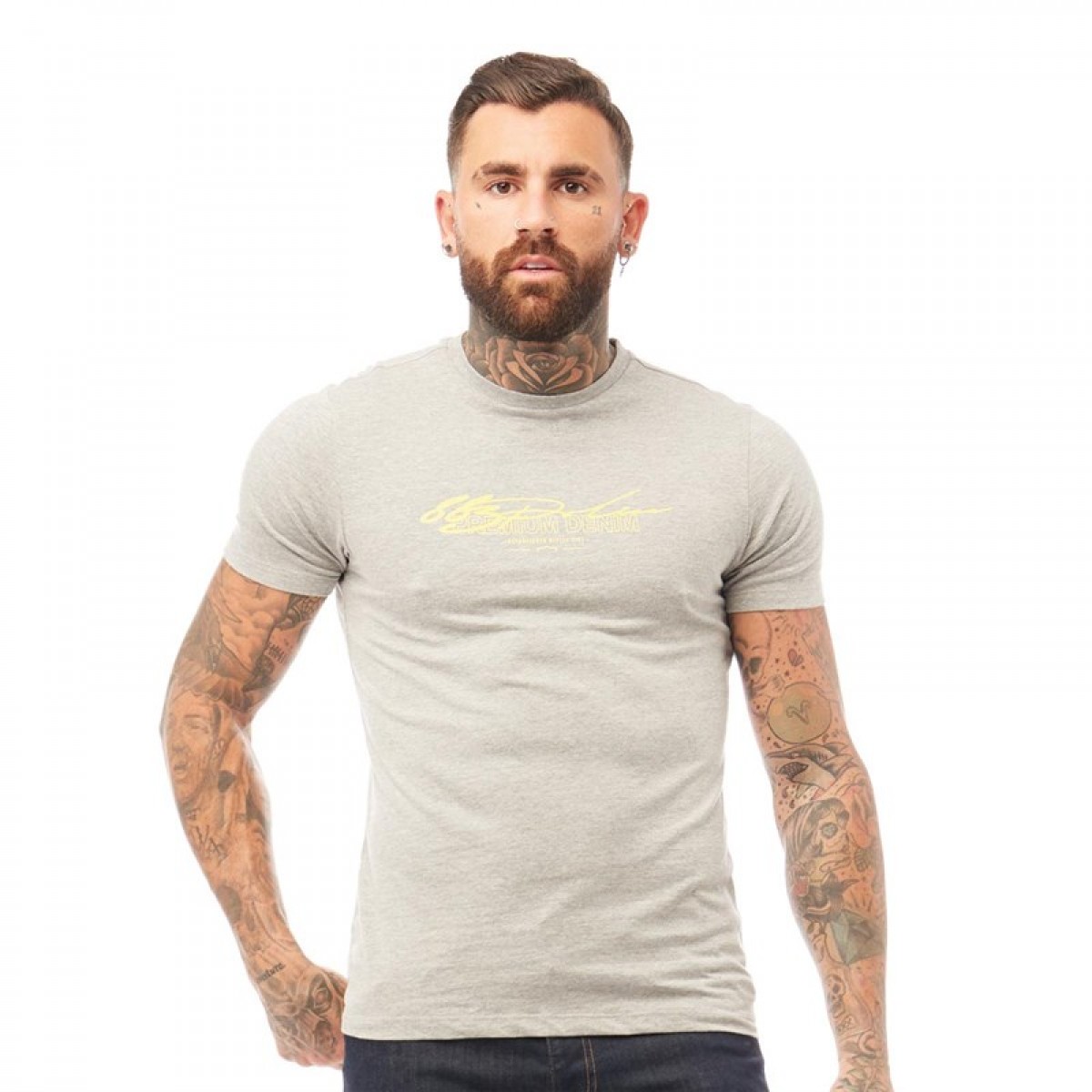 

Футболка 883 Police Kang Marl Grey Light Grey Marl, S (44)