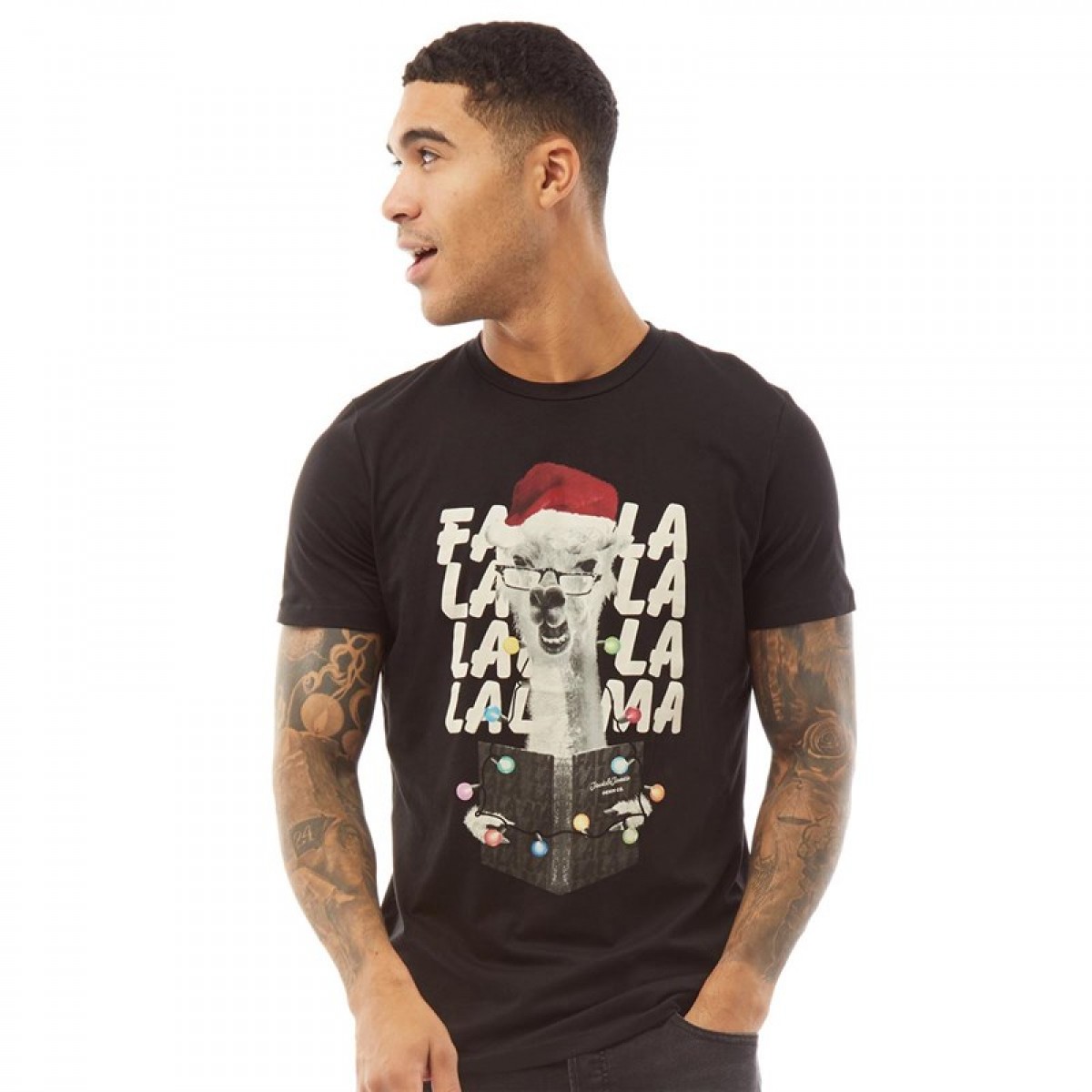 

Футболка JACK AND JONES Jorcarol Neck Black Black, L (48)