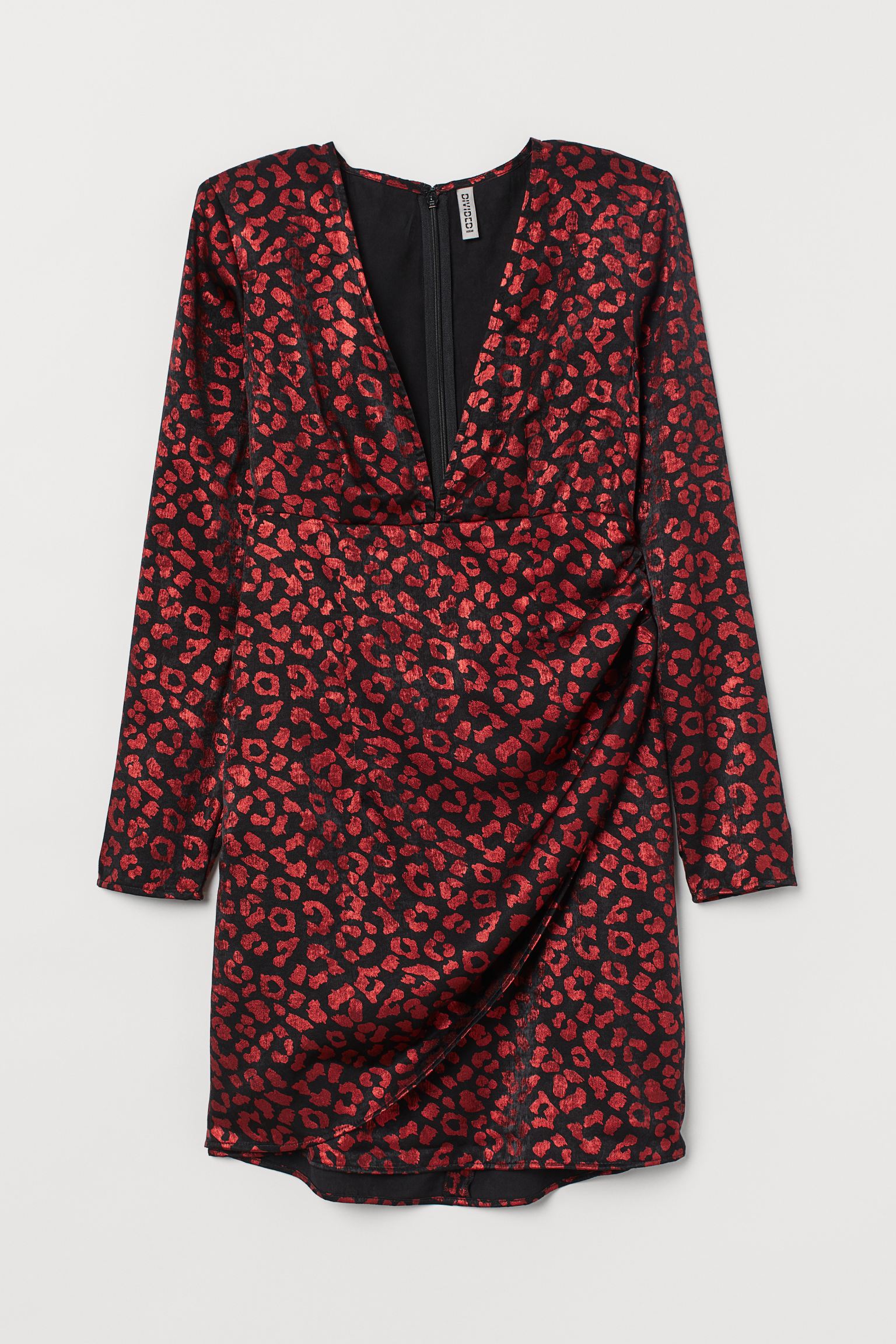 

Платье H&M  красно черный 23037652100, Платье H&M 42 красно черный 23037652100