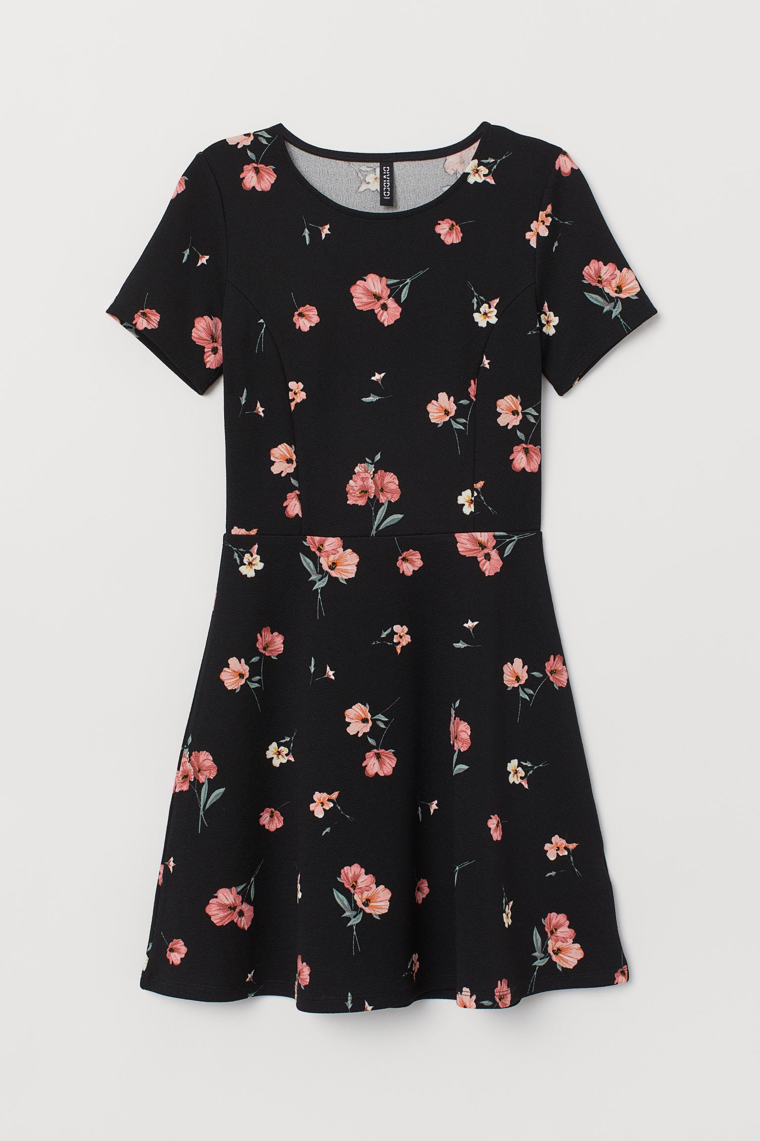 

Платье H&M 32 черный цветы 18047148299