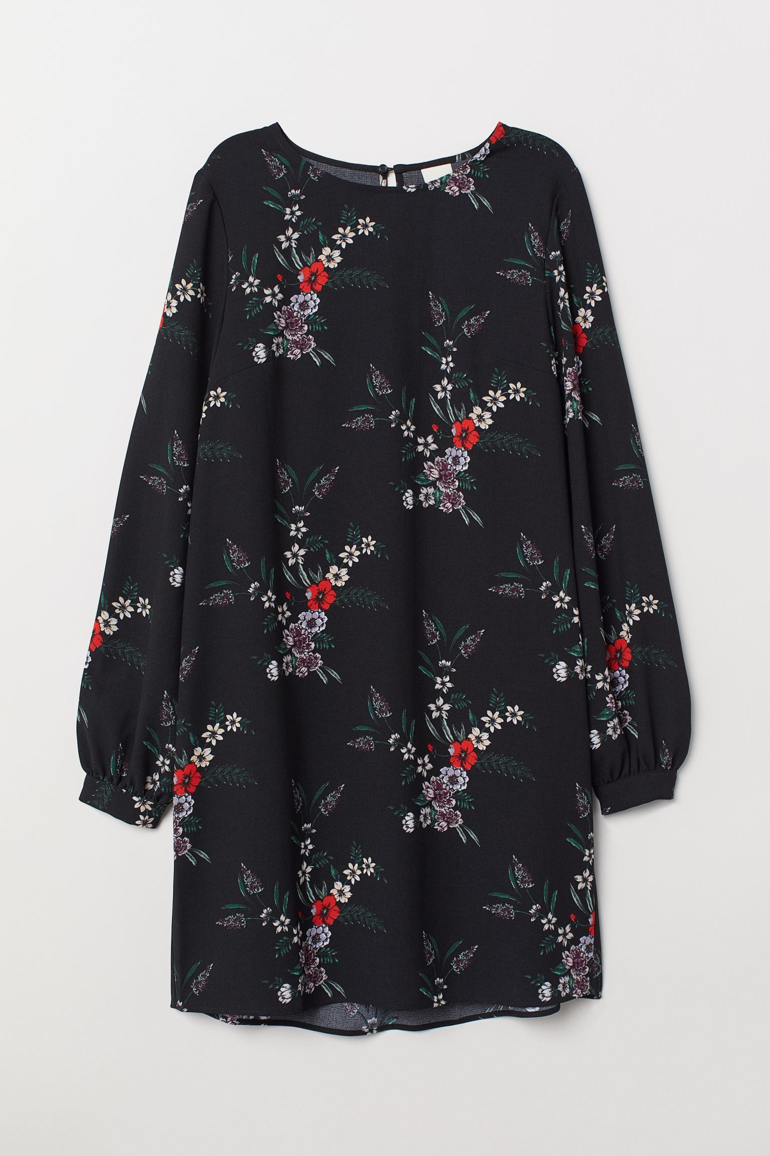 

Платье H&M 34 черный цветы 17036854171