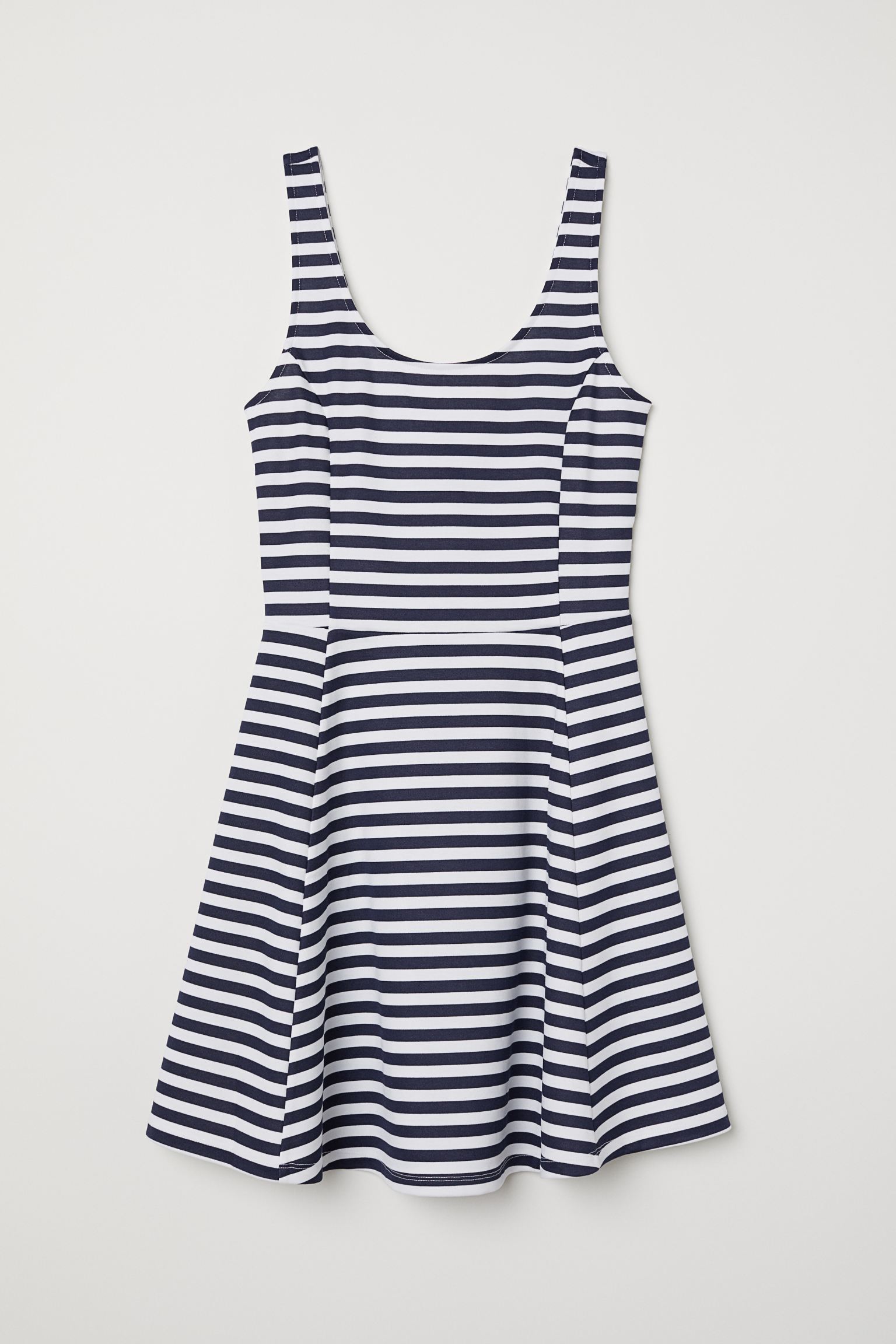 

Платье H&M  бело темно синяя полоска 18046515588, Платье H&M 34 бело темно синяя полоска 18046515588