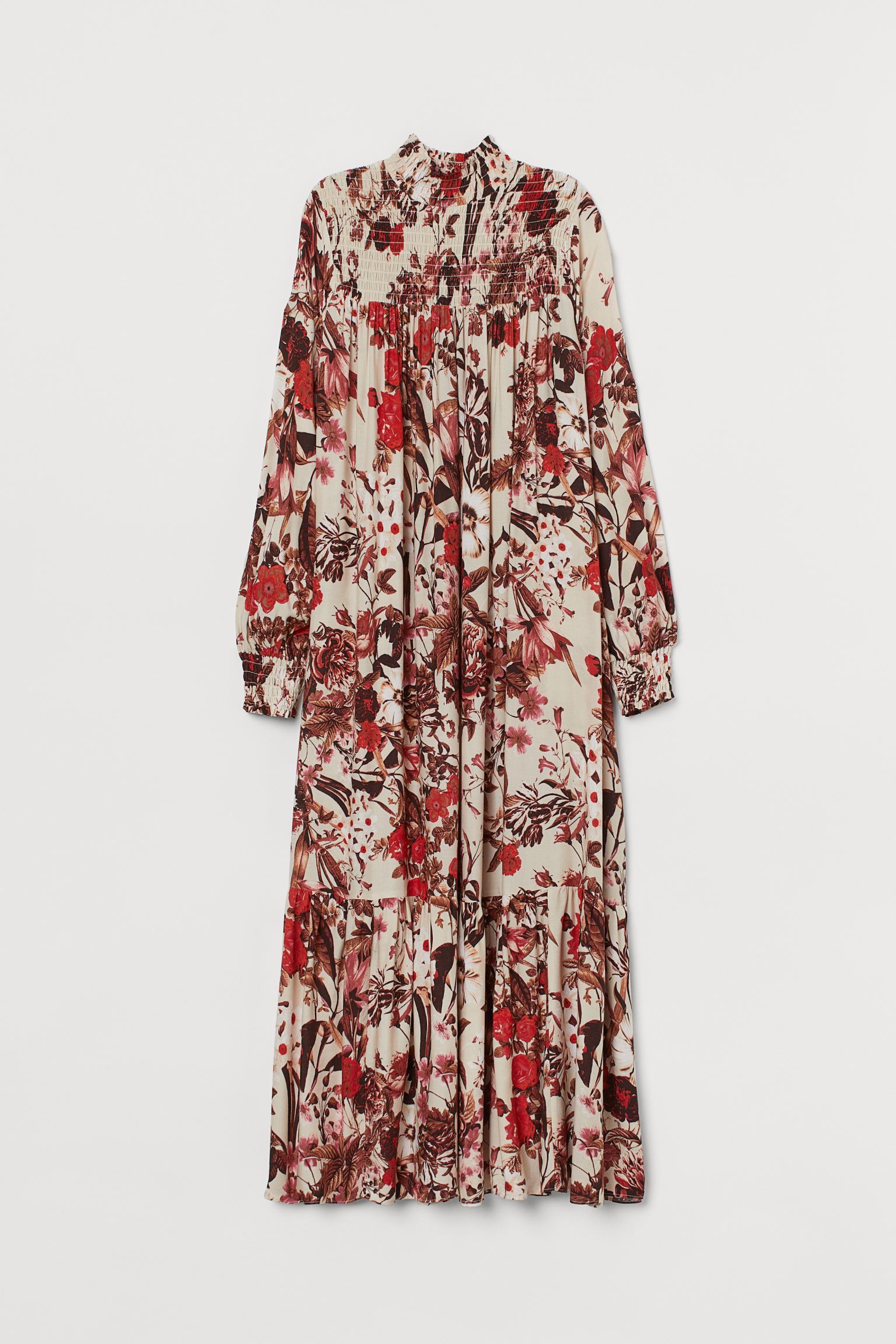 

Платье H&M 42 бежевый цветы 18037872850