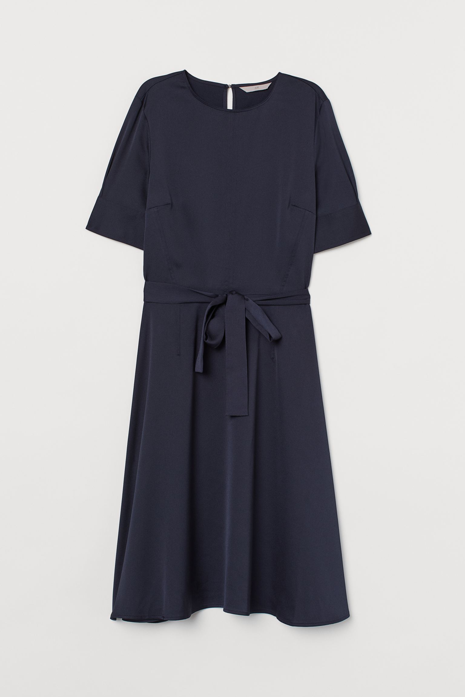 

Платье H&M  темно синий 3048593991, Платье H&M 40 темно синий 3048593991