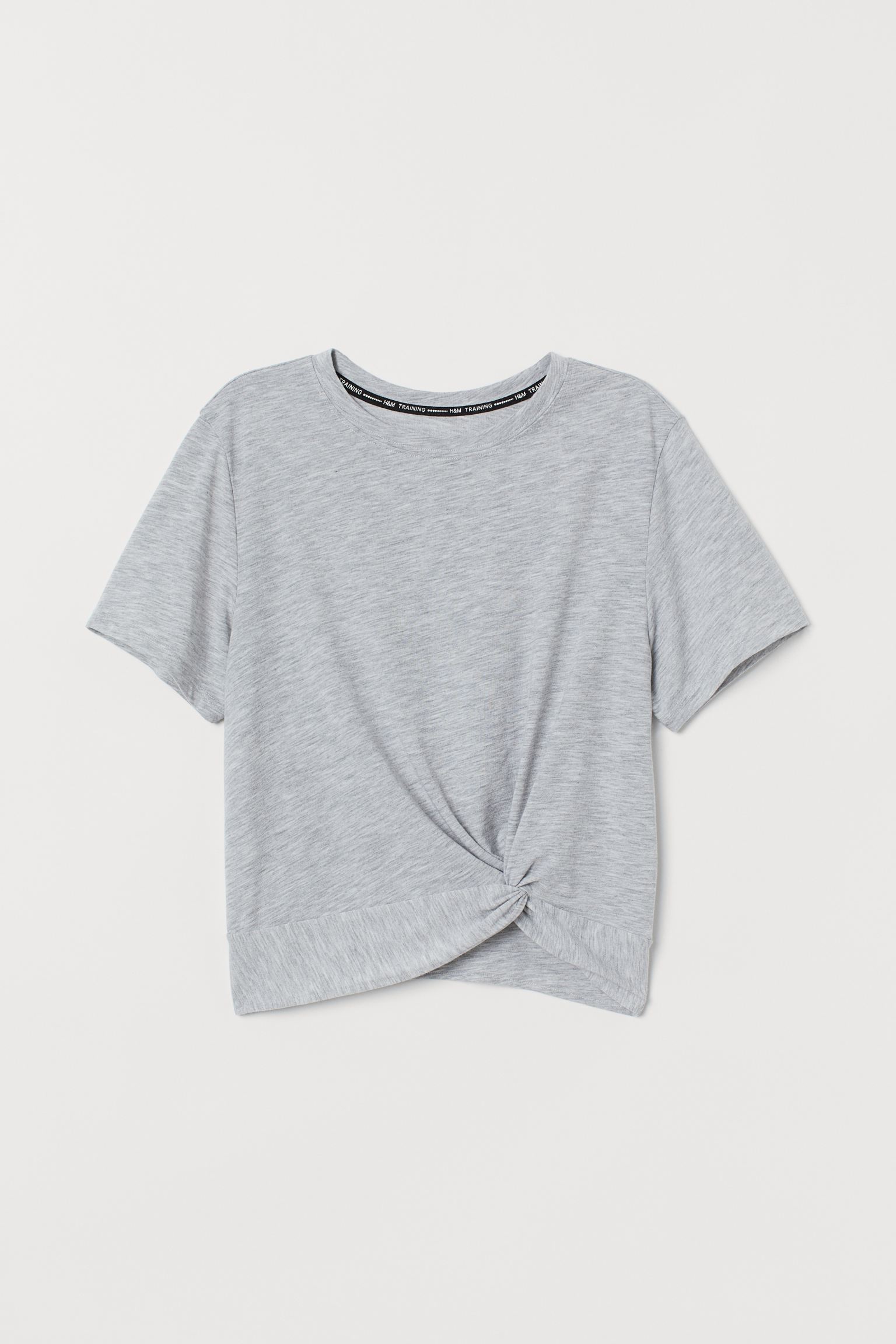 

Спортивная футболка H&M  светло серый 18047420380, Спортивная футболка H&M XL светло серый 18047420380