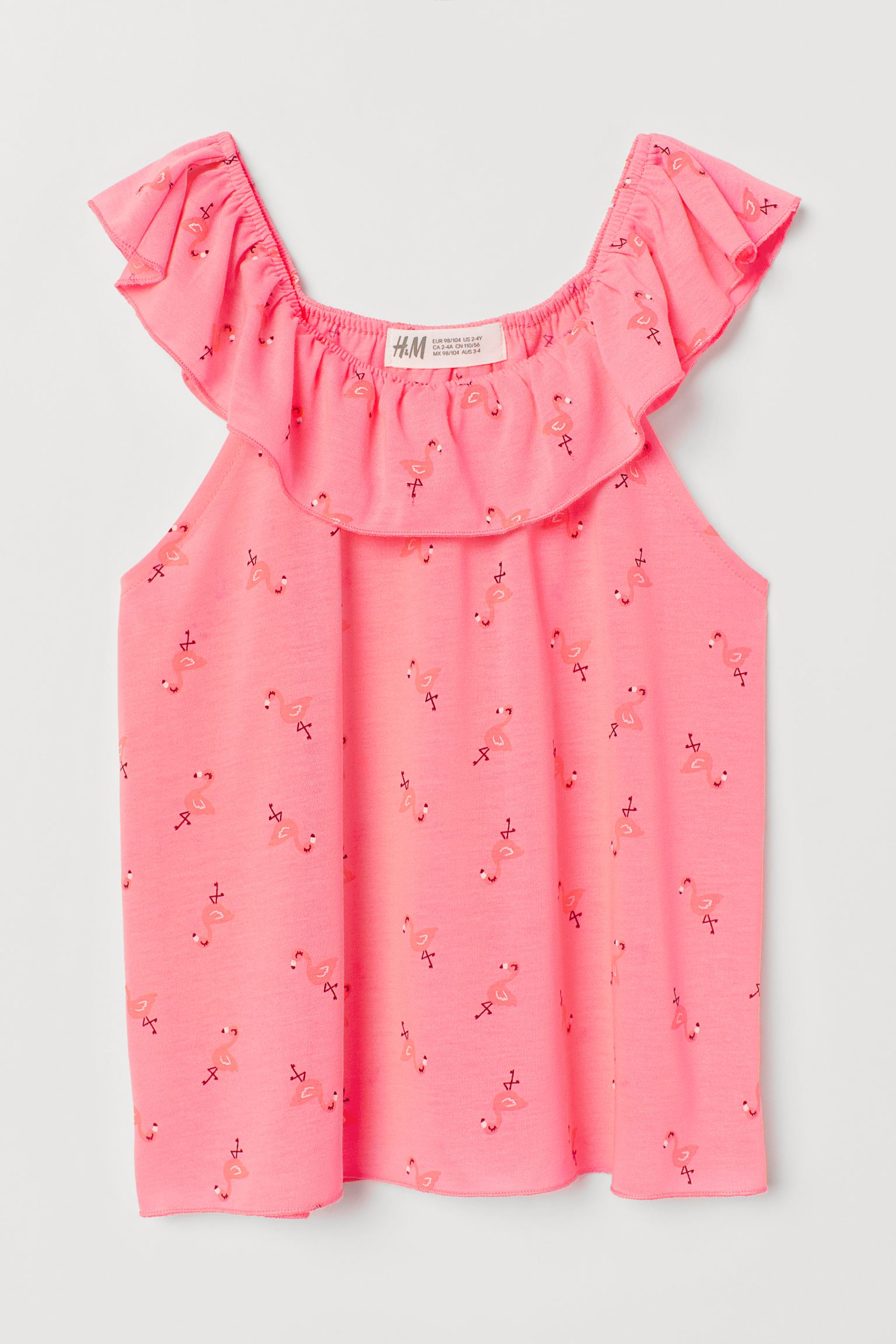 

Блуза H&M 92см розовый фламинго 27036970949