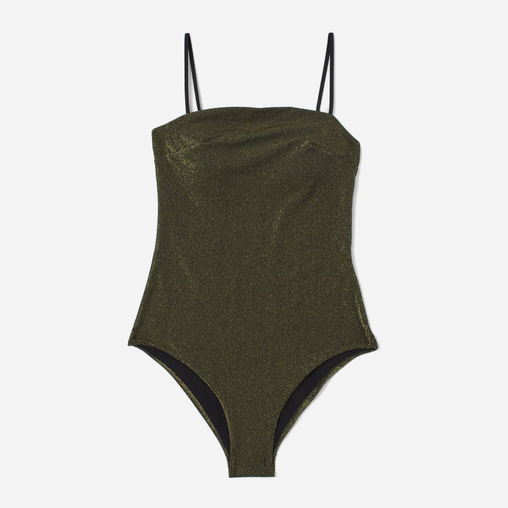 

Купальник слитный H&M 060833482 38 Зеленый