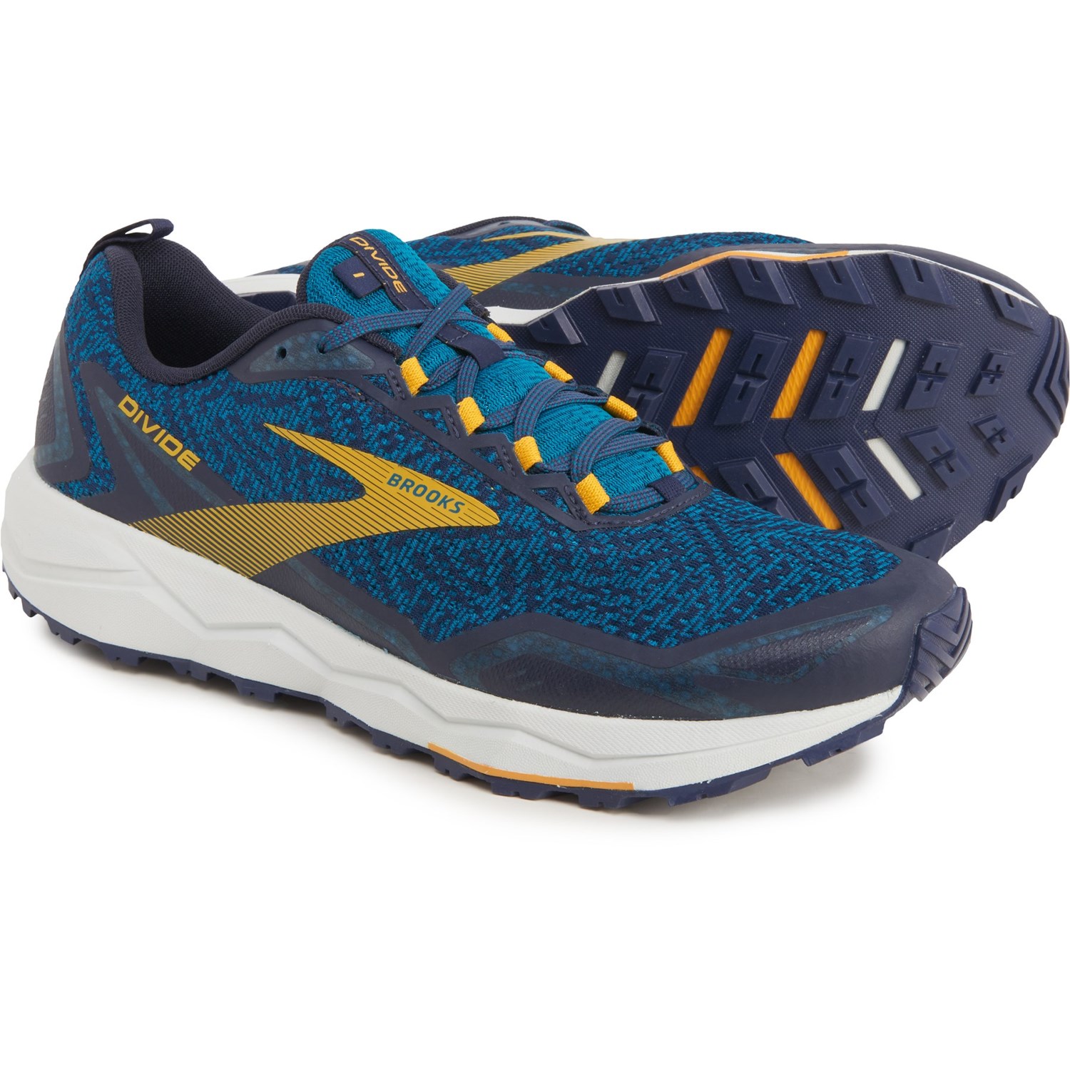 

Кроссовки Brooks Divide Trail Running Lagoon/Navy/Golden Rod, 46.5 (305 мм)