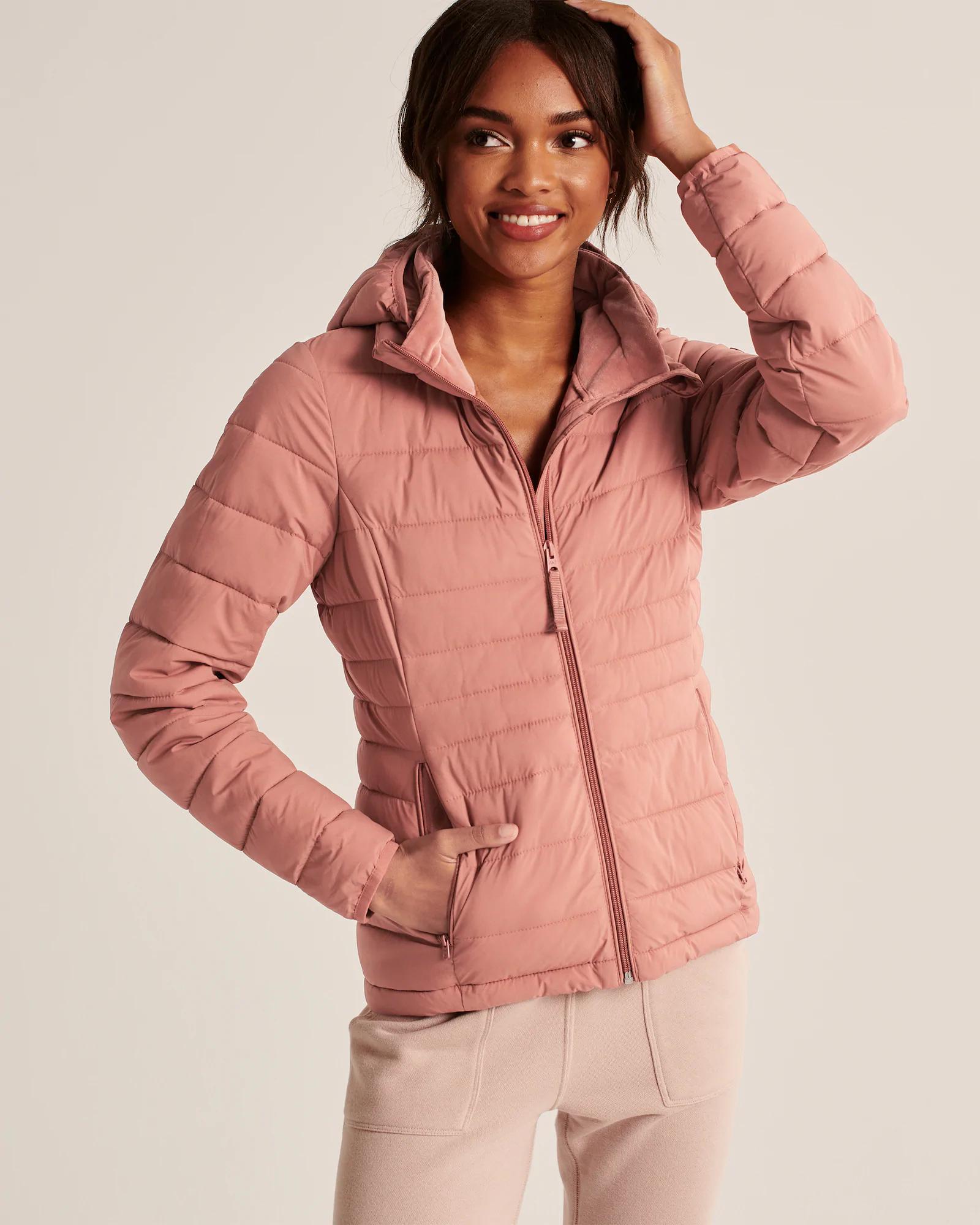 

Куртка демисезонная - женская куртка Abercrombie & Fitch AF8296W M Розовый