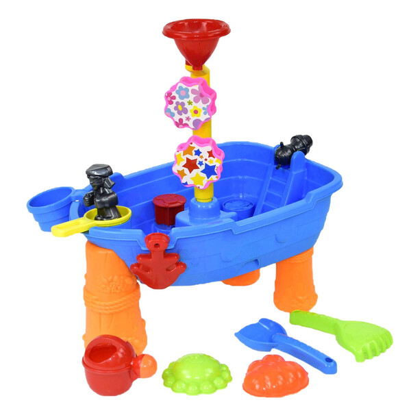 

Столик для игр с песком и водой Jia Yu Toy Кораблик детский игровой с пасочками Синий (6987318)