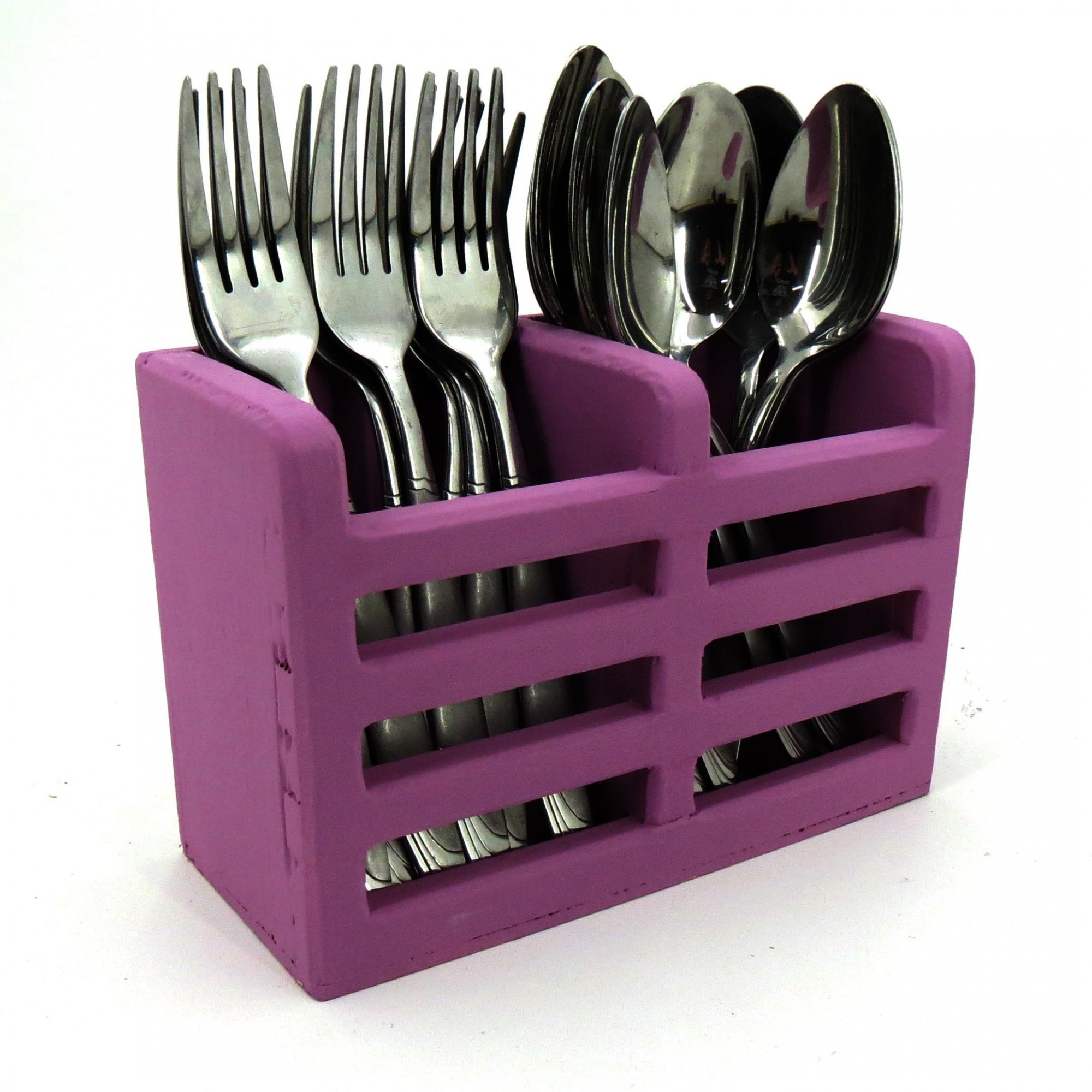 

Подставка-органайзер для столовых приборов из натурального дерева IZD Пиятто 20х8х13,5 см Флокс ПСП-000255