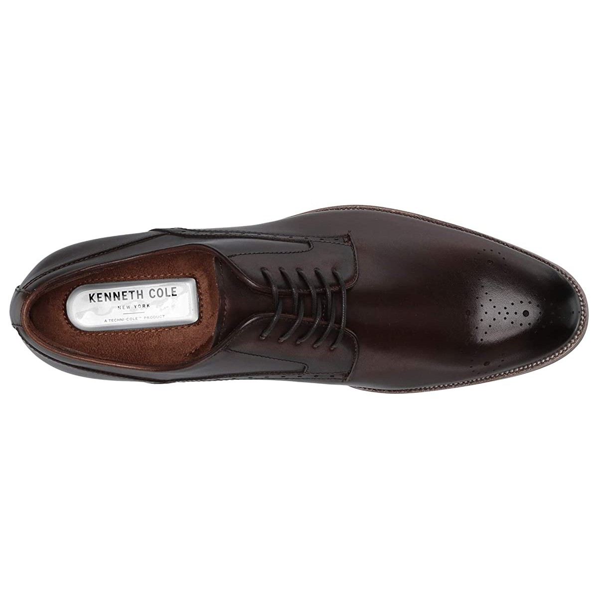 

Туфли оксфорды Kenneth Cole Brock 2.0 Lace-Up Medallion Cognac, 41 (260 мм)