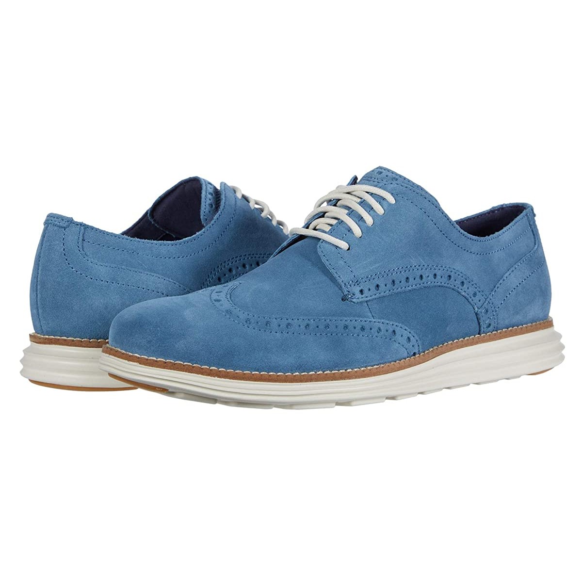 

Туфли оксфорды Cole Haan Original Grand Wingtip Oxford Vintage Indigo Suede/Ivory, 43.5 (285 мм)