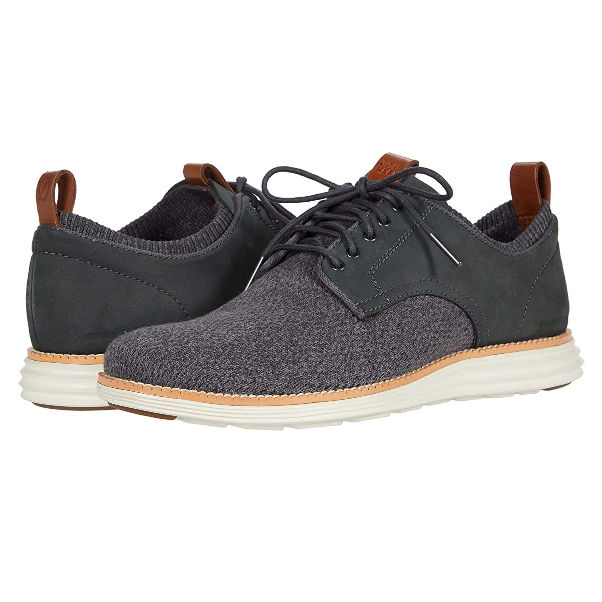 

Туфли оксфорды Cole Haan Original Grand Stitchlite Saddle Ox Gray Pinstripe Knit/Nubuck/Ivory, 40 (250 мм)
