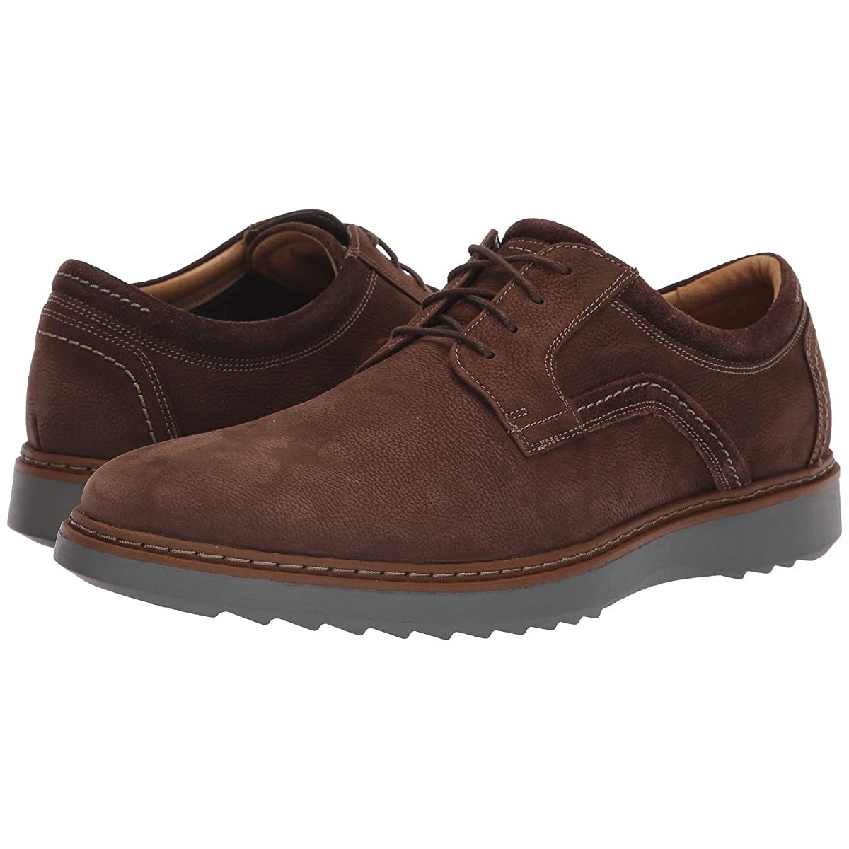 

Туфли оксфорды Clarks Un Geo Lace Dark Brown Nubuck, 43 (280 мм)