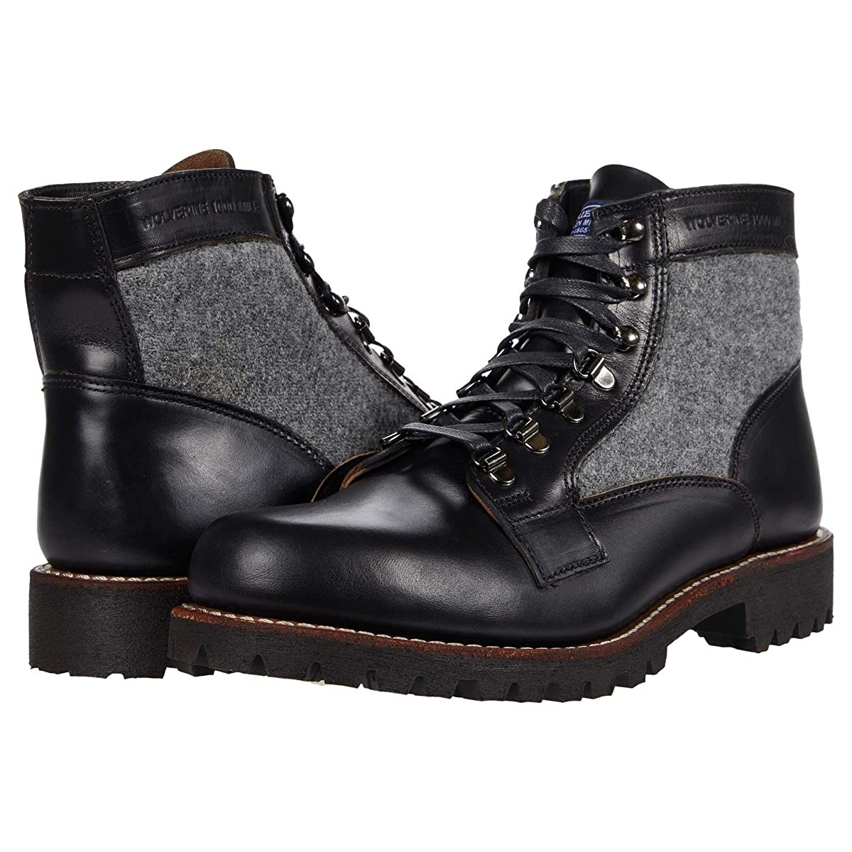 

Ботинки Wolverine Heritage 1000 Mile Faribault Black/Grey, 42 (270 мм)