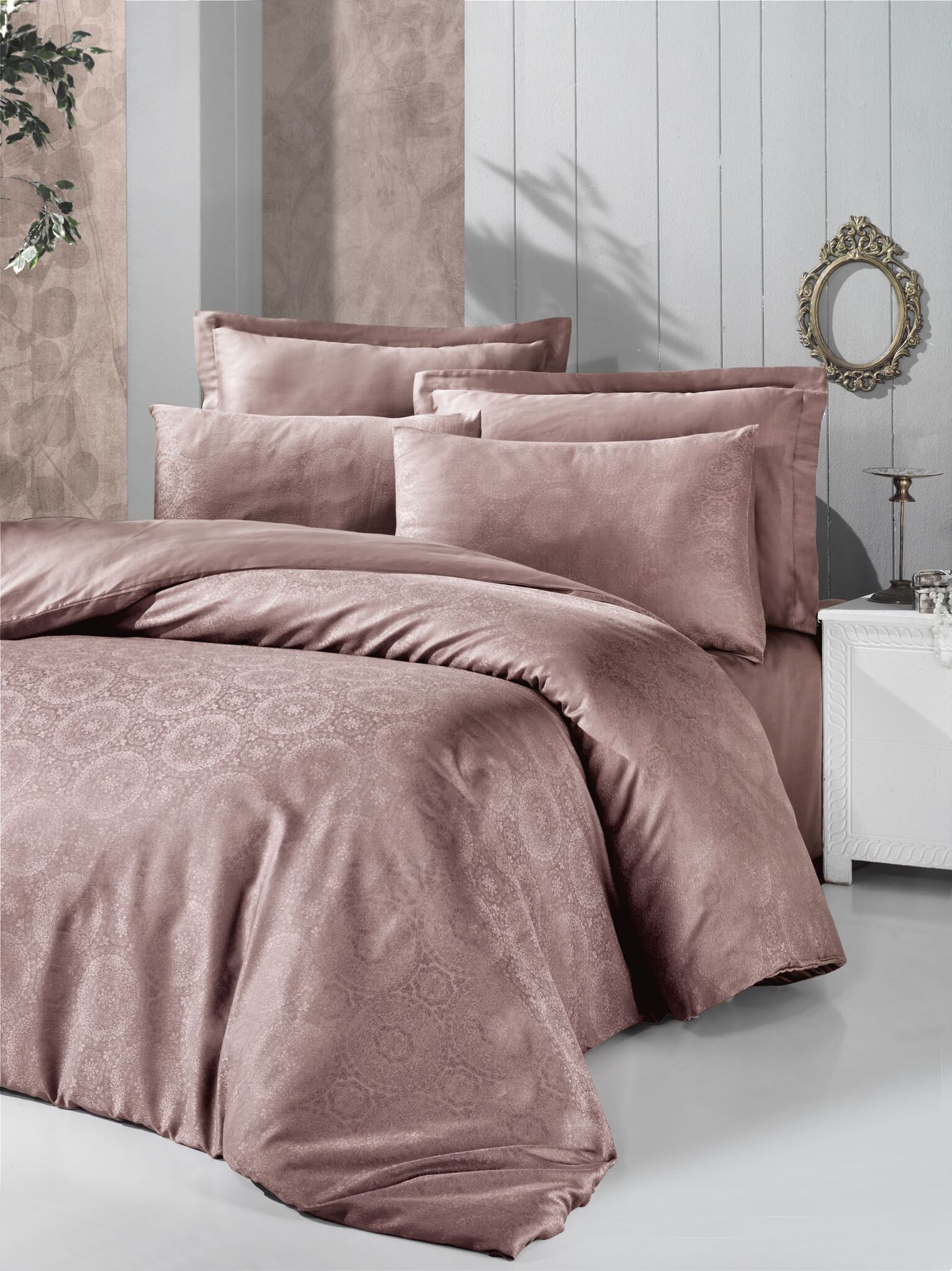 

Комплект постельного белья Victoria Deluxe Jacquard Sateen Valeria 200х220
