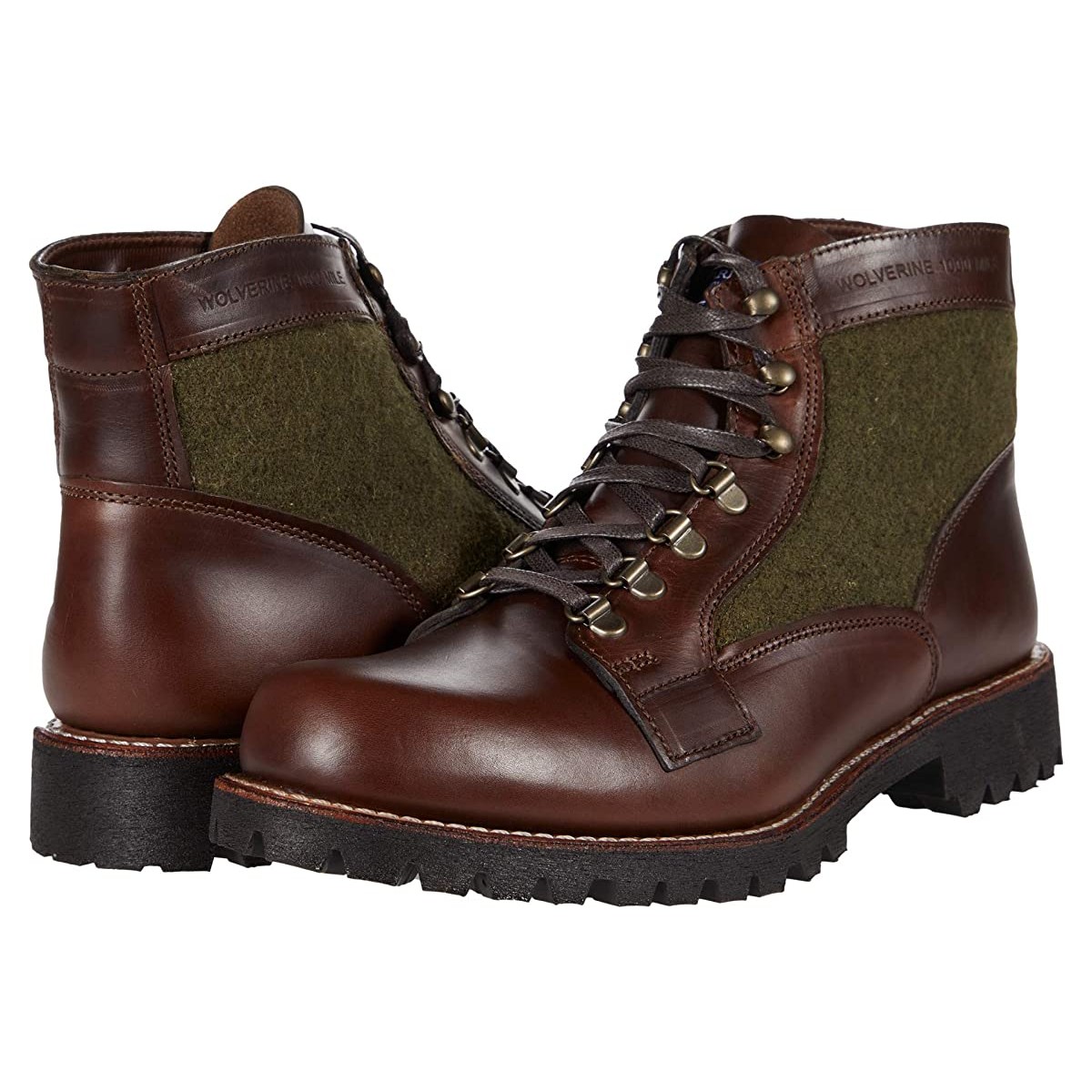 

Ботинки Wolverine Heritage 1000 Mile Faribault Brown/Green, 45 (300 мм)