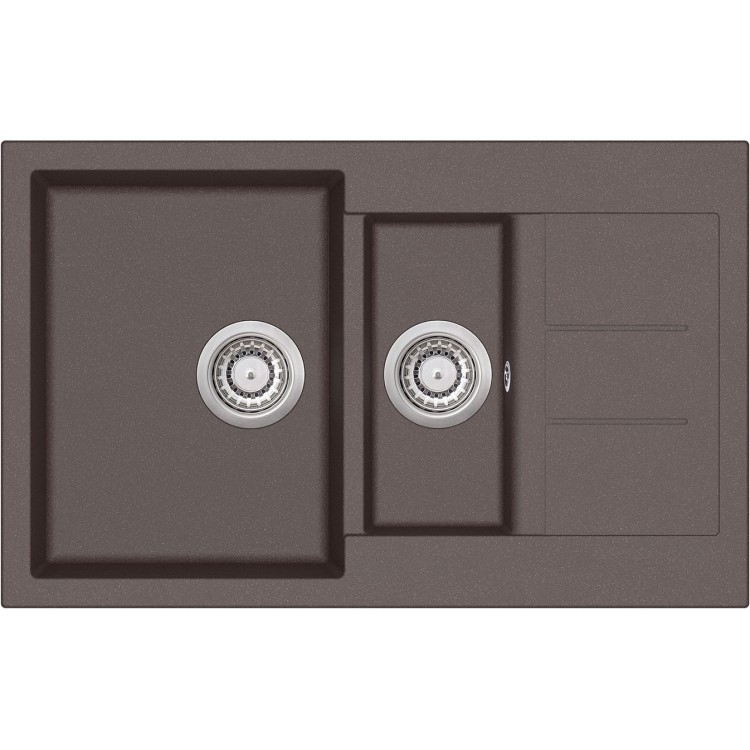 

Кухонная мойка AquaSanita Tesa SQT151W-120 (Сerrus - Dark brown), коричневая