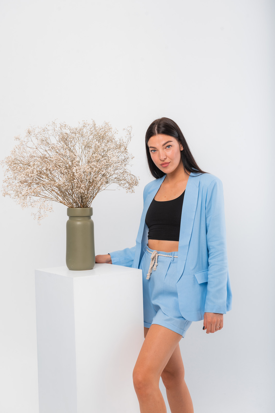 

Жакет деми Wear me пиджак женский оверсайз из льна летний  Голубой 1w/12/70, Жакет деми Wear me пиджак женский оверсайз из льна летний XL Голубой 1w/12/70