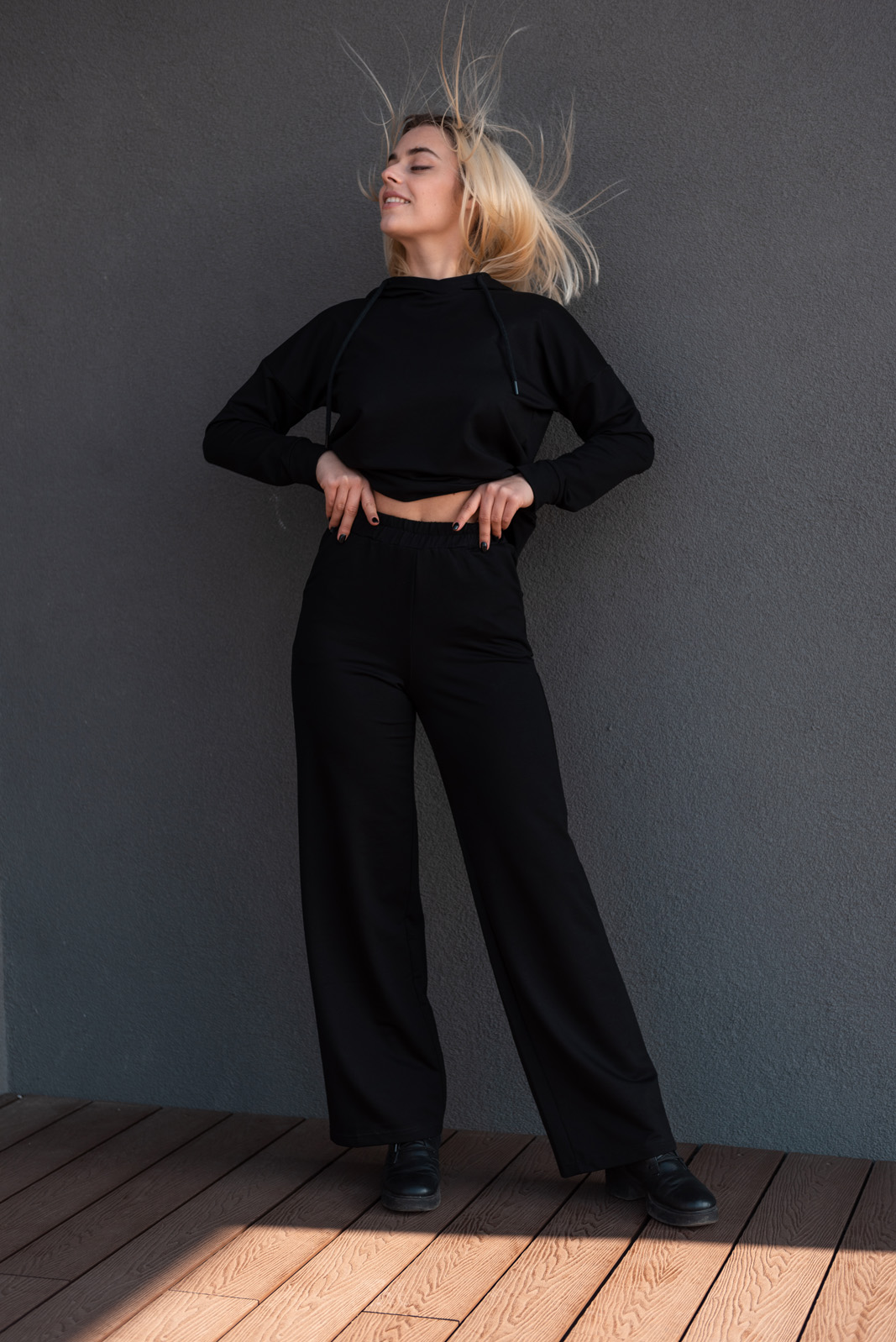 

Штаны Wear me свободные однотонные  Чёрный 1w/67/29, Штаны Wear me свободные однотонные S Чёрный 1w/67/29
