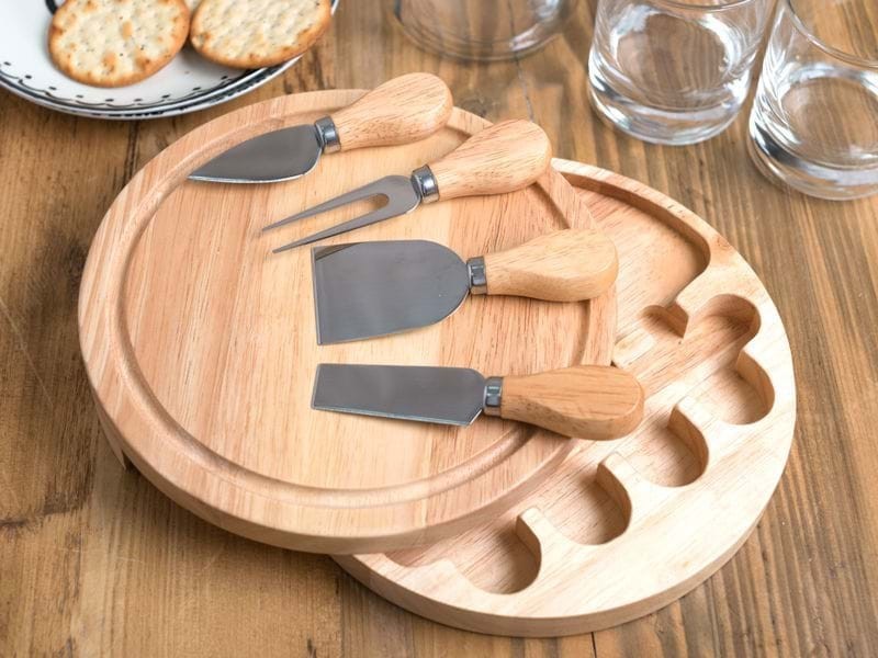 

Разделочная доска c ножами для сыра d25*3.5см TL00150