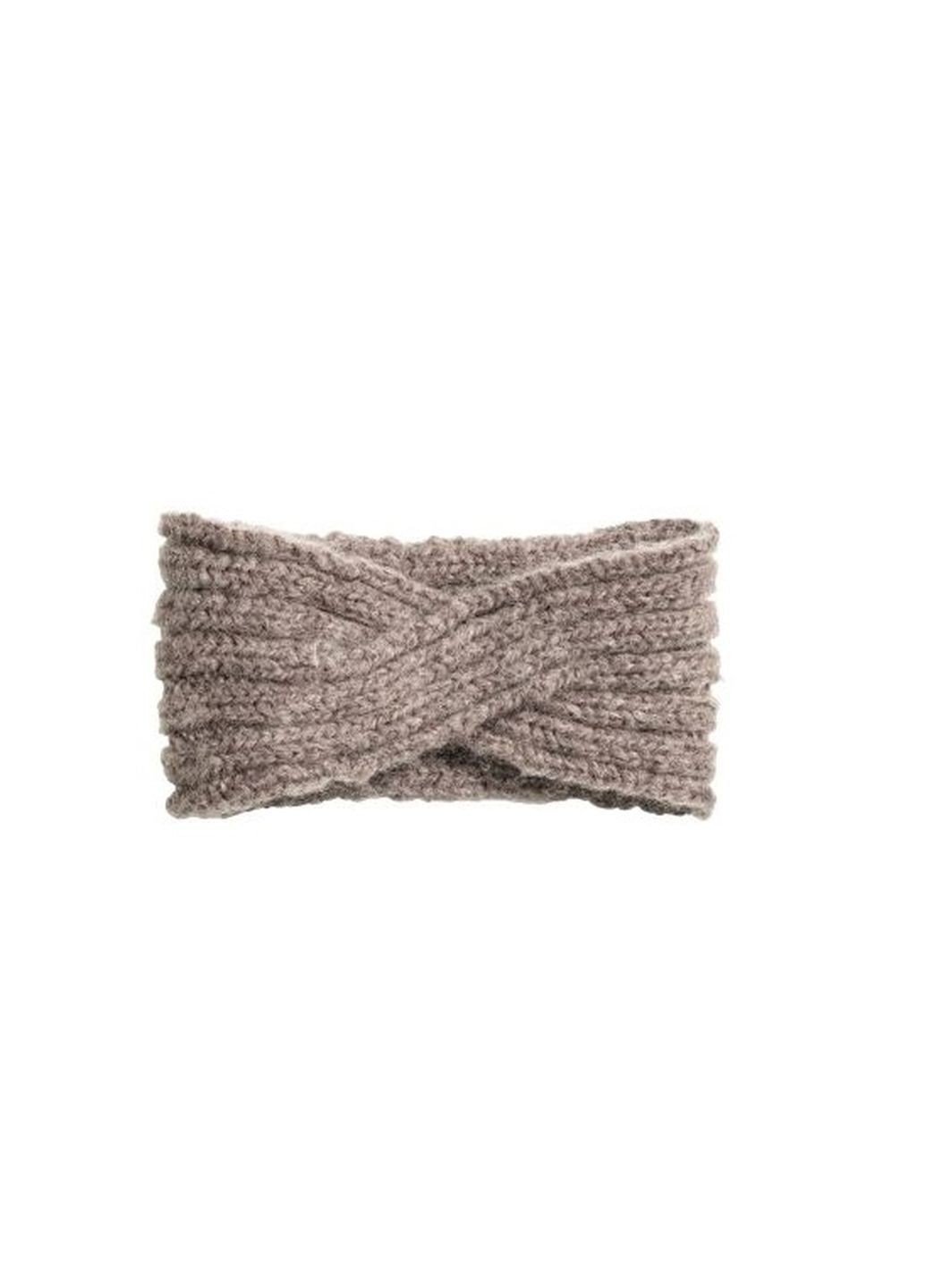 

Повязка на голову H&M 21*10см серая 390531