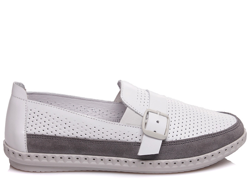

Слипоны Avangard Shoes 21130П серо-белый-ROZ 38 24,5см