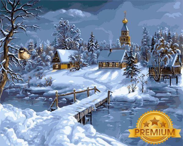 

Картина по номерам 40×50см. Babylon Premium (цветной холст+лак) Зимняя сказка Художник Виктор Цыганов (NB 169)