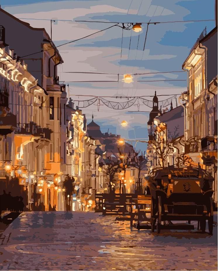

Картина по номерам 40×50 см. Brushme Вечерние Черновцы (GX 3757)
