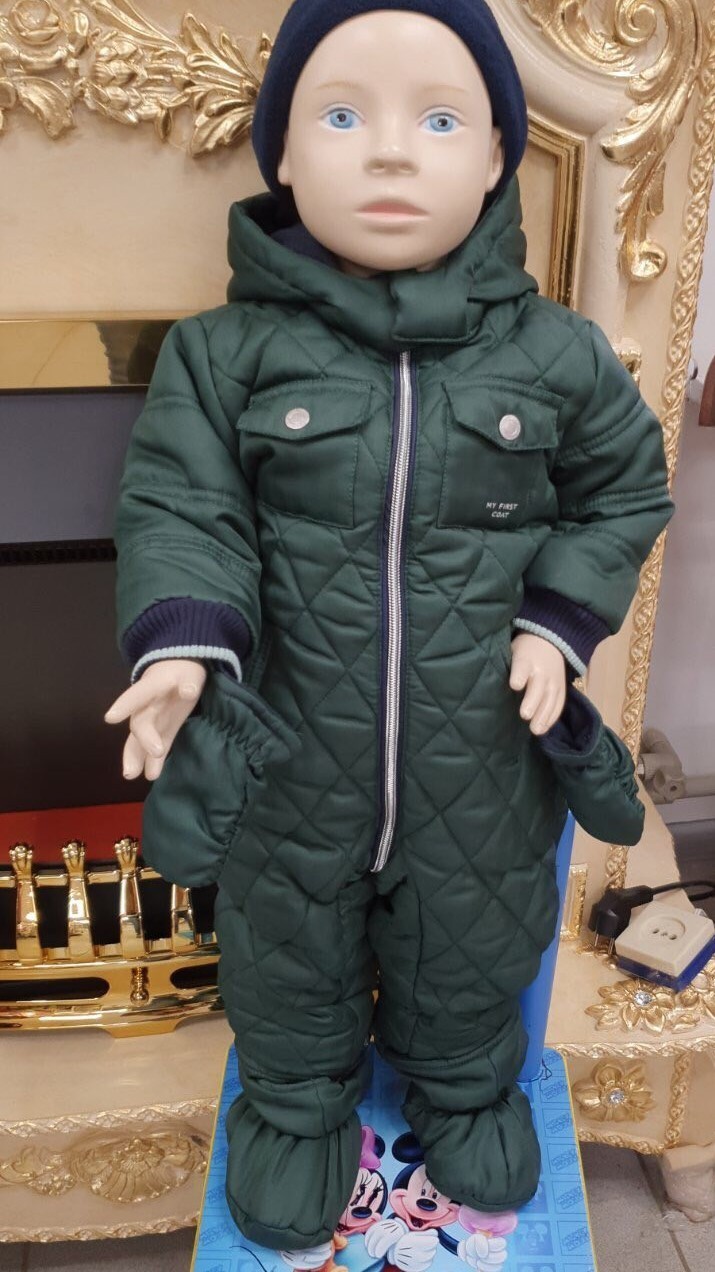 

Комбинезон Chicco на мальчика 12 месяцев, 74 см цвет хаки IМ 124