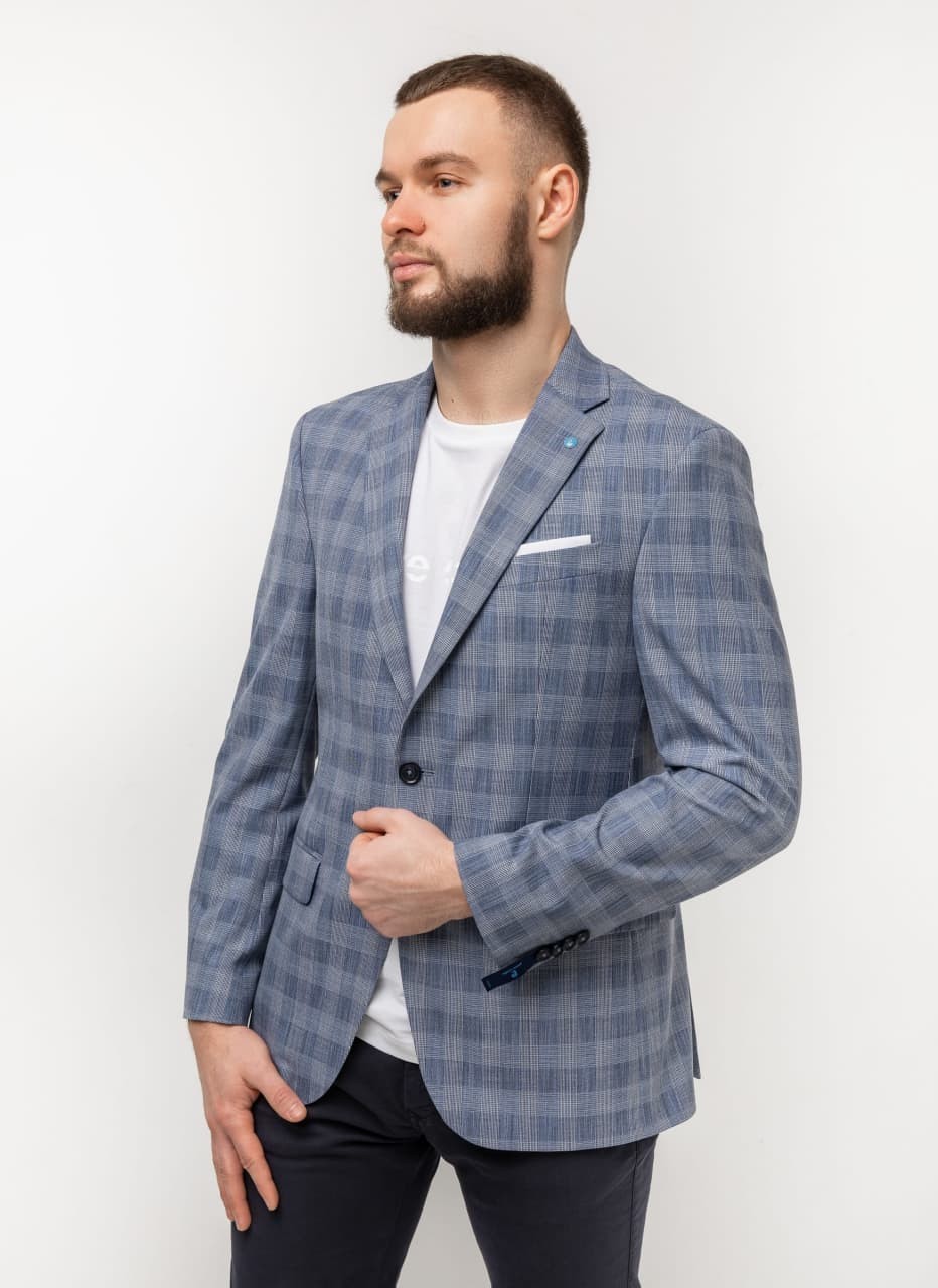 

Пиджак Pierre Cardin из коллекции Future Flex голубой в клетку размер  (94419/3250, Пиджак Pierre Cardin из коллекции Future Flex голубой в клетку размер 48 (94419/3250)