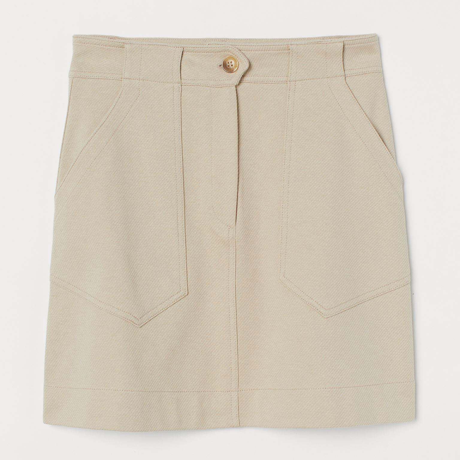 

Юбка H& 1604-8852391  Светло-бежевая, Юбка H&M 1604-8852391 M Светло-бежевая