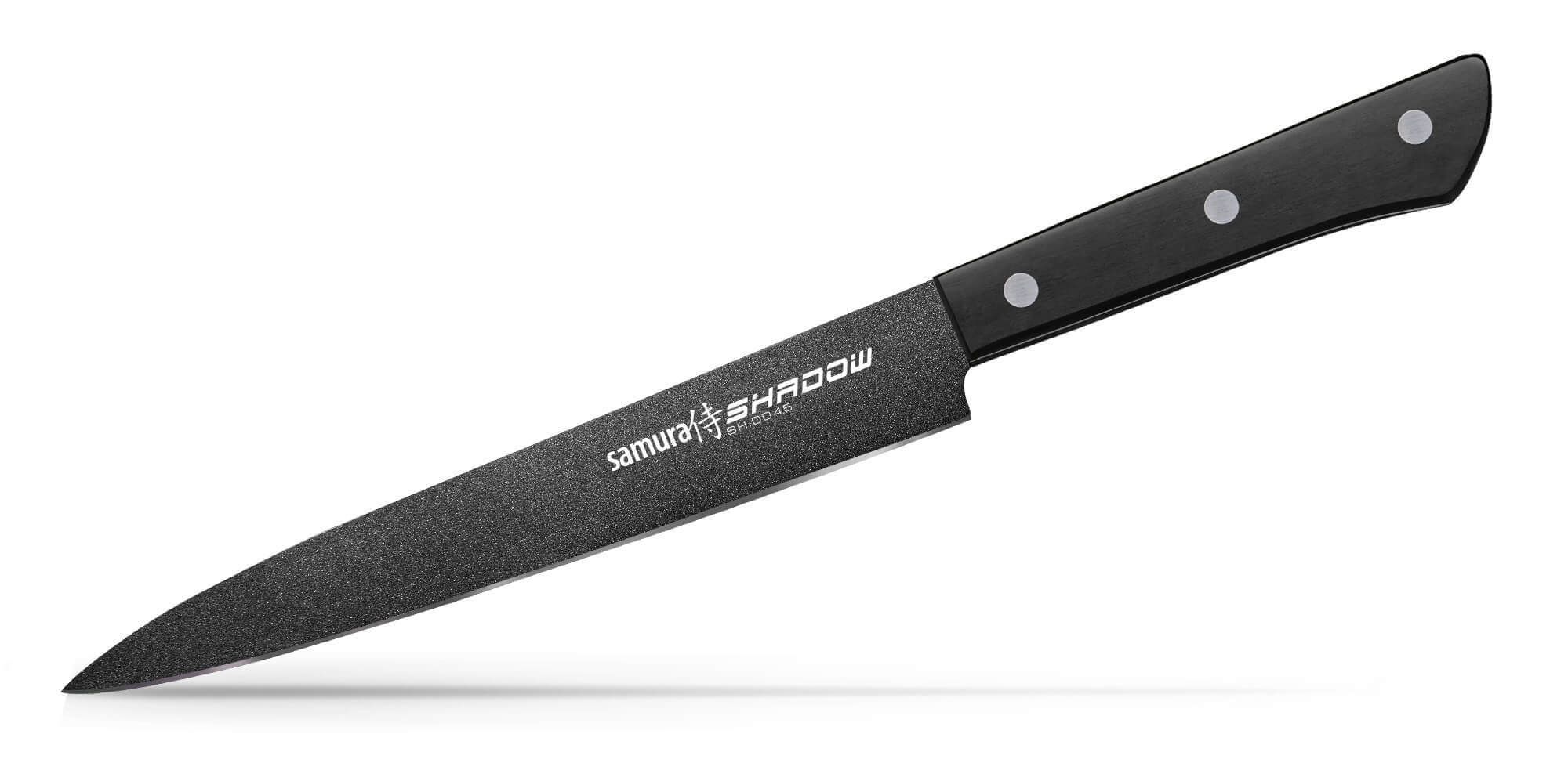 

Нож кухонный Samura Shadow 196мм для тонкой нарезки (SH-0045)