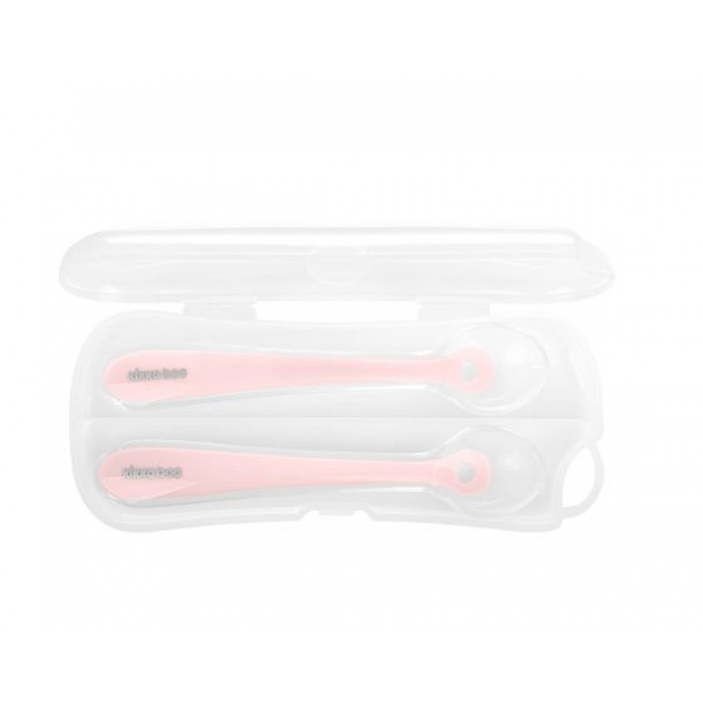 

Набор силиконовых ложечек в контейнере Kikka Boo Pink (31302040063)