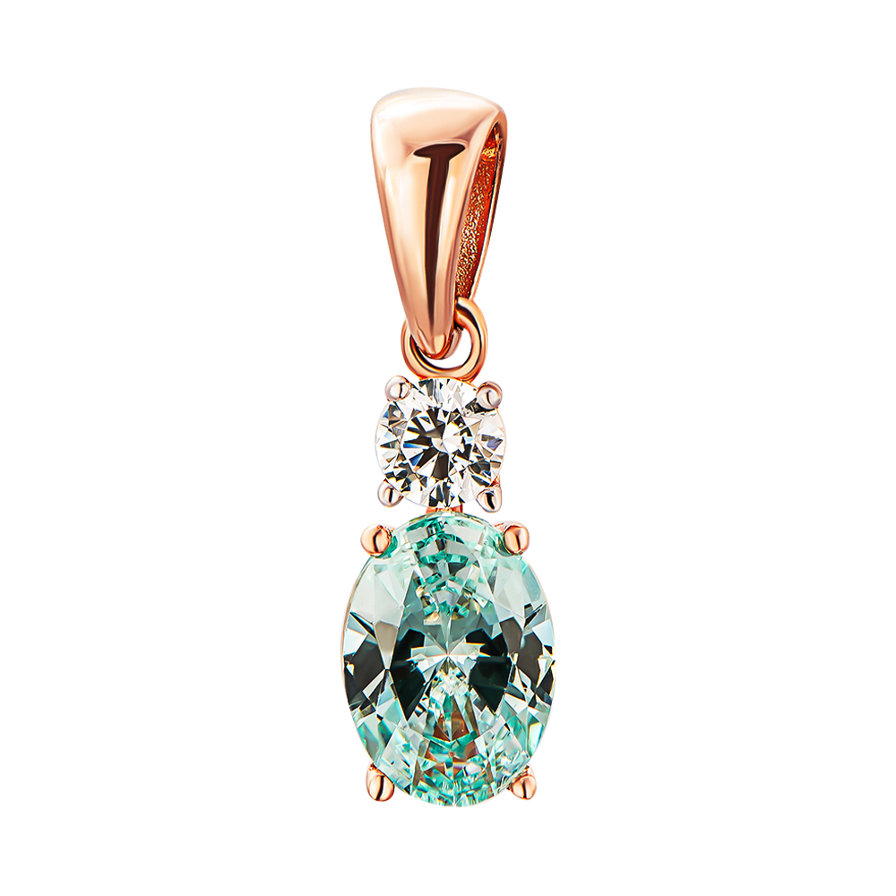 

Подвеска из красного золота с кристаллами Swarovski 000138585