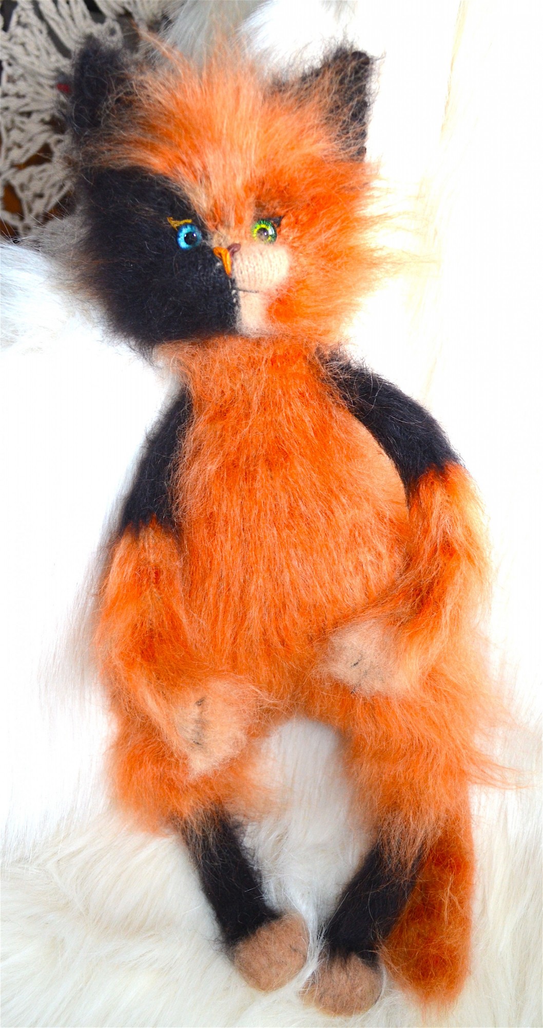 

Декоративная игрушка Рыжий персидский кот, Совушка