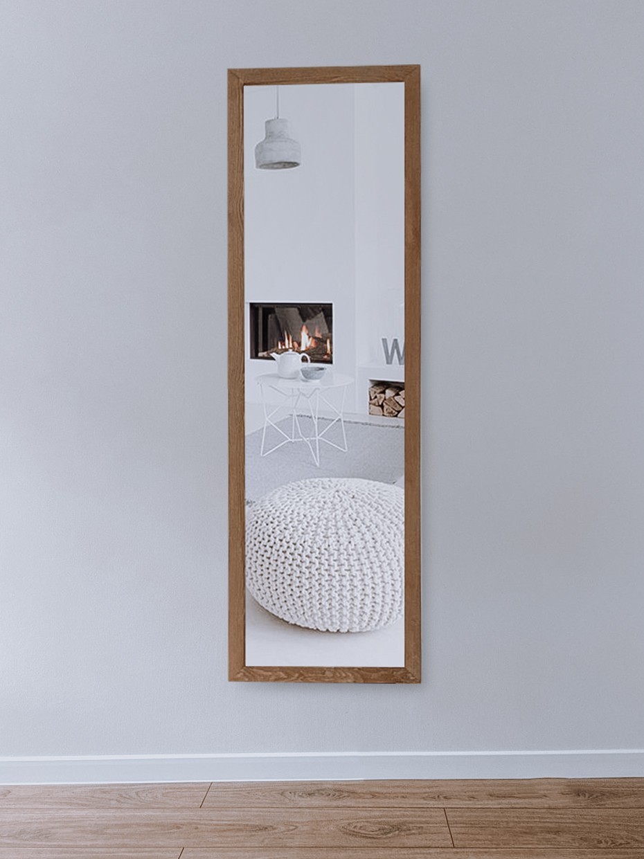 

Зеркало настенное в деревянной раме HomeDeco Светло-коричневый 160х60
