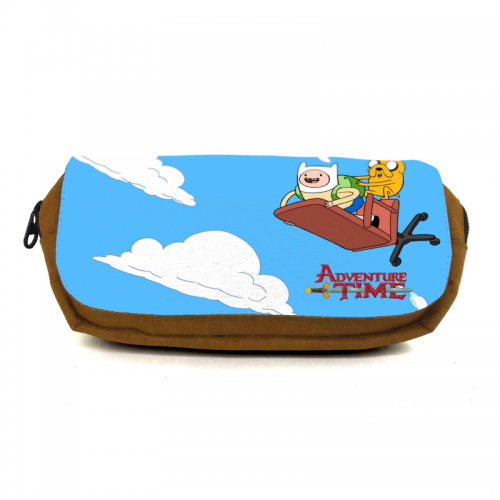 

Школьный пенал Время приключений органайзер универсальный (Adventure time-001-2-orange) оранжевый