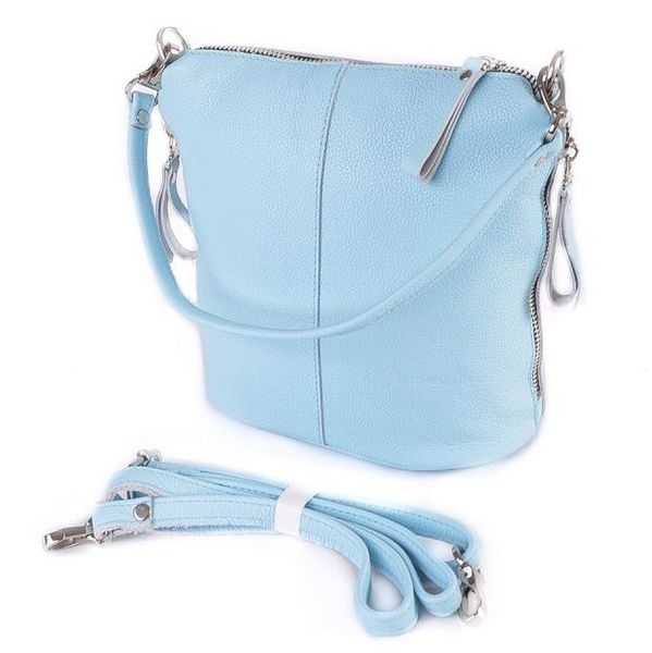 

Женская кожаная сумка Камелия М246 bright blue