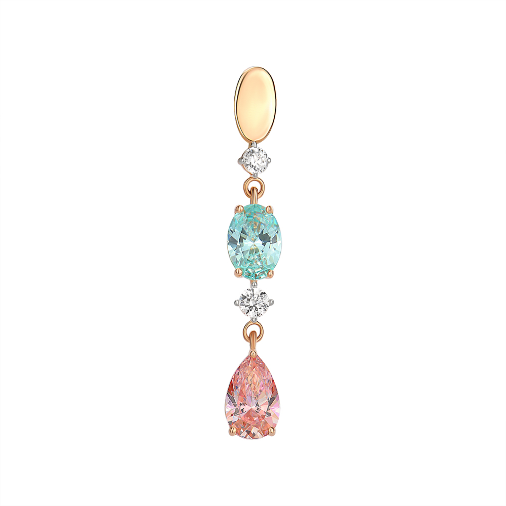 

Подвеска из красного золота с цирконием Swarovski 000145659