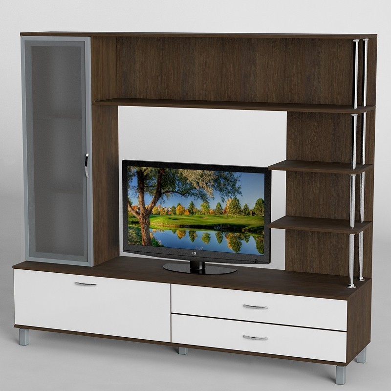 

Стенка Тиса Гостиная-31 Венге + Белый матовый