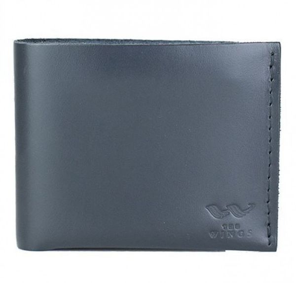 

Кожаный мужской кошелек The Wings Mini с монетницей синий TW-CW-MINI-BLUE-KSR