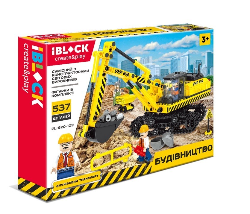 

Конструктор IBLOCK Будівництво 537 дет. PL-920-109